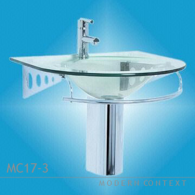 Full Transparent Glass Basin Sink