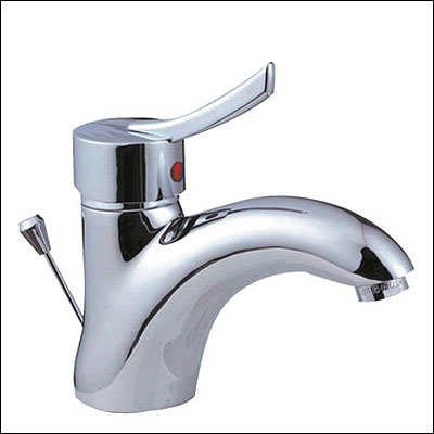 Modern Danny Single Handle Chrome Bathroom Faucet