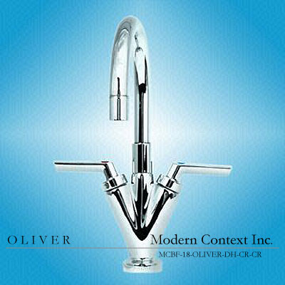 Modern Oliver Luxury Dual Handle Bowl Bathroom Faucet