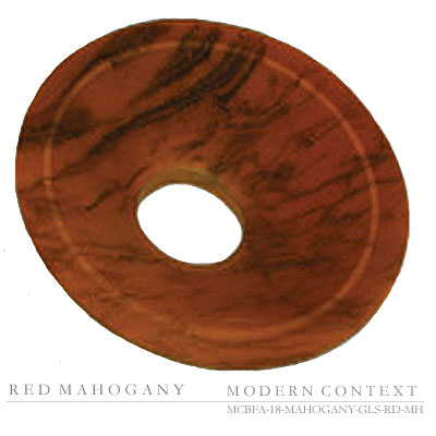 Waterfall Faucet Glass replacement in Red Mahogany Color