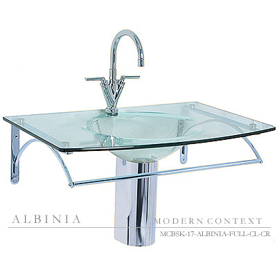 Glass Vanity Sink on Albinia Contemporary Bathroom Sink Bathroom Vanity